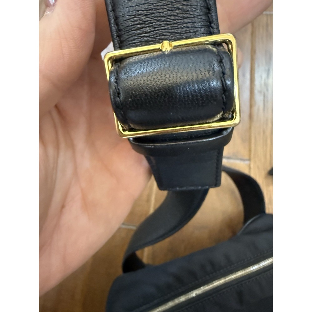 THE ROW Belt Bag Fanny Black Nylon Leather Trimmed Zipper Quiet Luxury Designer - Picture 13 of 15